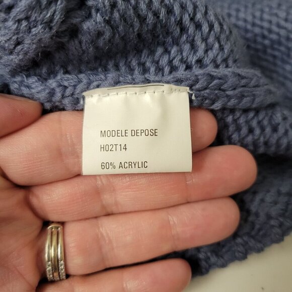 Philippe Adec Paris Wool Blend Cardigan Womens Knit Fringe French Girl Designer - Picture 15 of 16